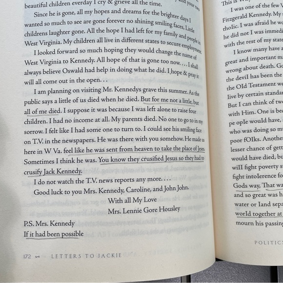 LETTERS TO JACKIE: CONDOLENCES FROM A GRIEVING NATION HARDCOVER BOOK!! - Picture 12 of 13